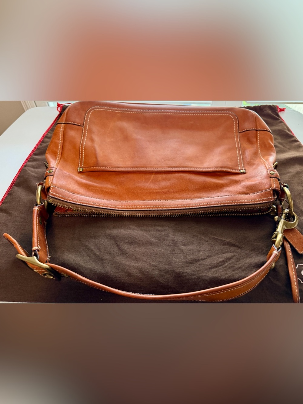 Coach 65th Anniversary Mandy Satchel Shoulder Bag w/Legacy Stripe lining - Picture 5 of 15